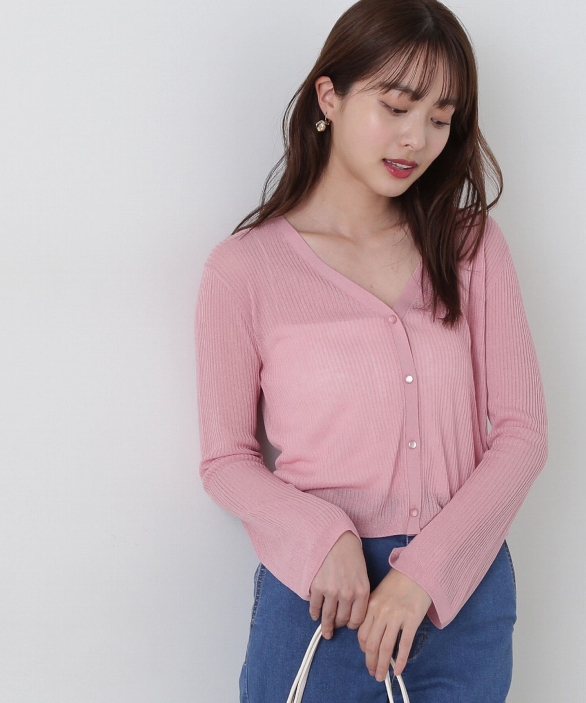 PROPORTION BODY DRESSING「《EDIT COLOGNE》シアーショートカーディガン」|カーディガン|