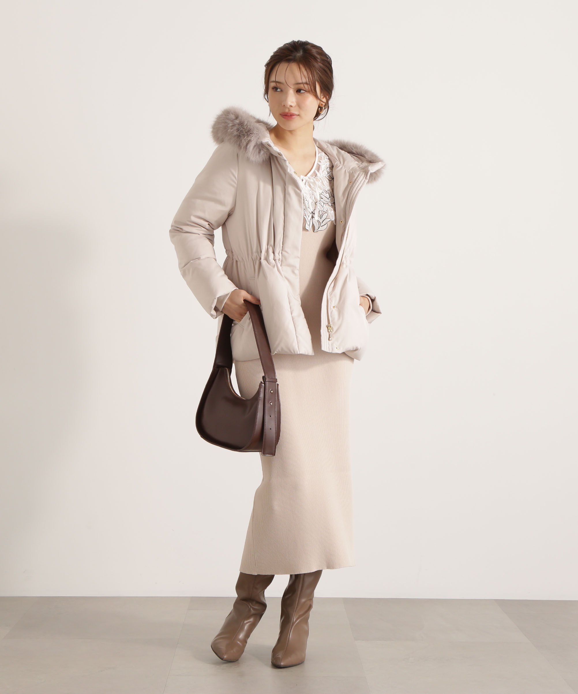 PROPORTION BODY DRESSING「ウエストマークショートダウン 25AW」|ブルゾン・スタジャン|