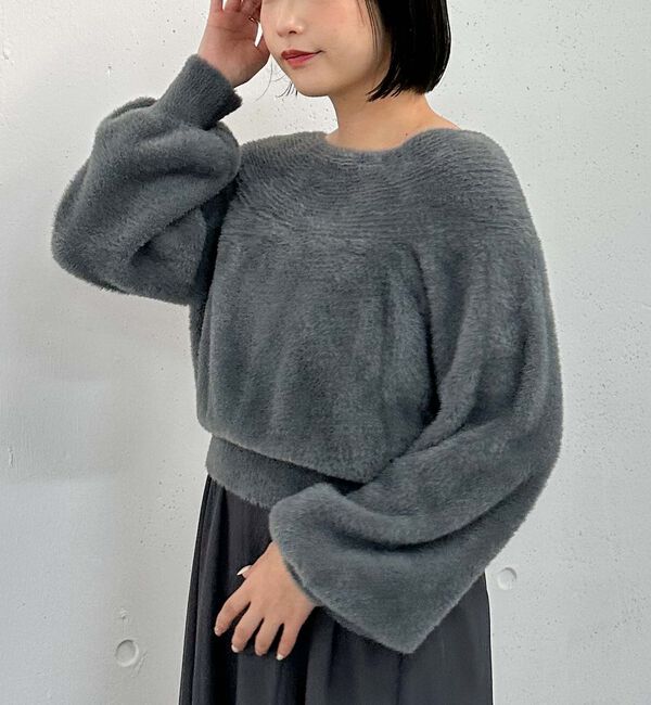 archives「フェザーオフショルニット&times;チュールキャミワンピースＳＥＴ」|ワンピース|