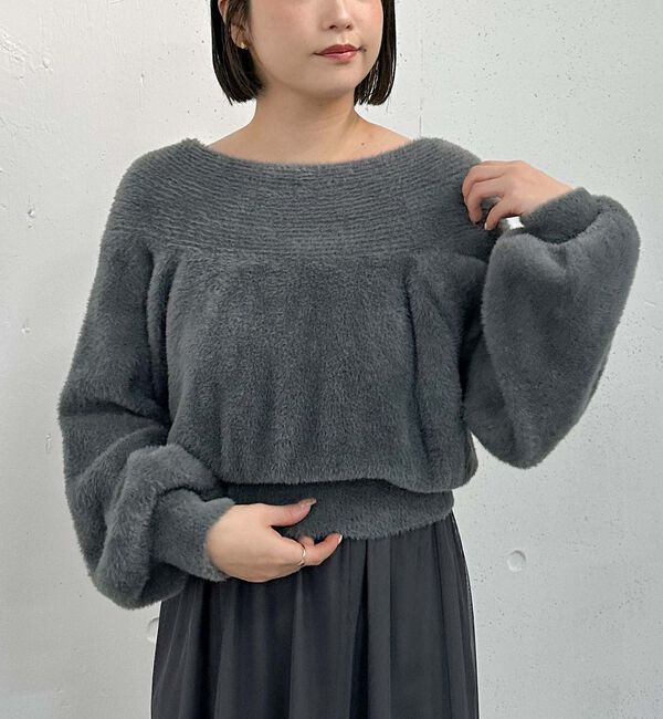 archives「フェザーオフショルニット&times;チュールキャミワンピースＳＥＴ」|ワンピース|