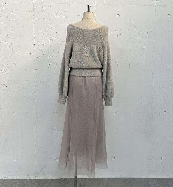 archives「フェザーオフショルニット&times;チュールキャミワンピースＳＥＴ」|ワンピース|