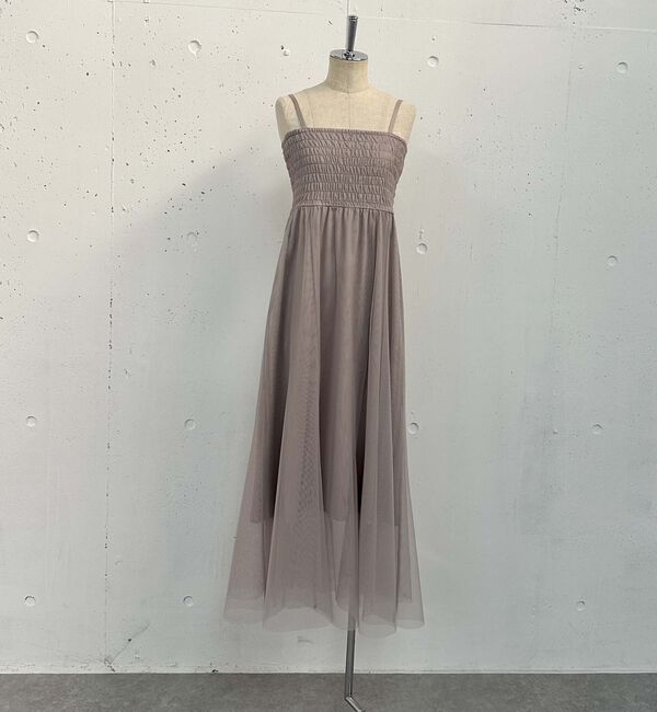 archives「フェザーオフショルニット&times;チュールキャミワンピースＳＥＴ」|ワンピース|