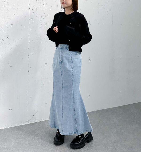 archives「ダブルフェイスフェザーニットアンサンブル」|カーディガン|