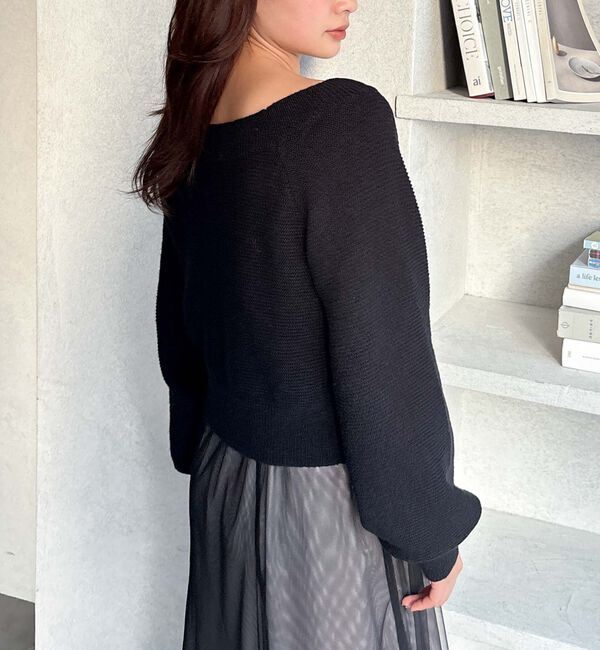 archives「Ｗｚｉｐオフショルニット&times;チュールキャミワンピースＳＥＴ」|ワンピース|