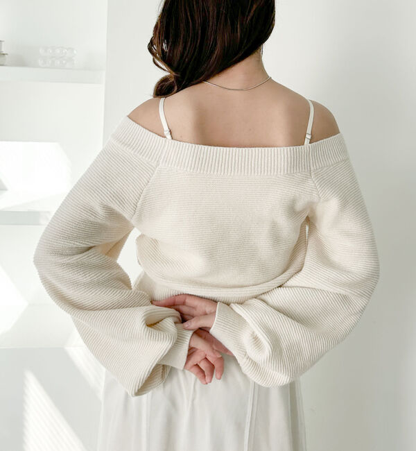 archives「Ｗｚｉｐオフショルニット&times;チュールキャミワンピースＳＥＴ」|ワンピース|