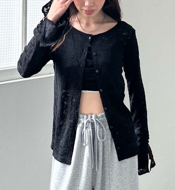 archives「タックビスチェレースアンサンブル」|カーディガン|