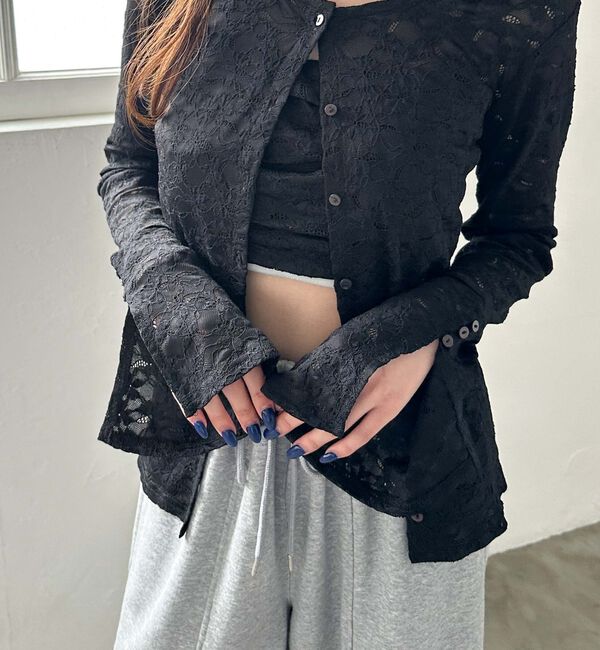 archives「タックビスチェレースアンサンブル」|カーディガン|