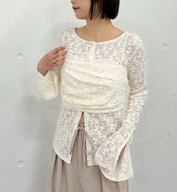 archives「タックビスチェレースアンサンブル」|カーディガン|