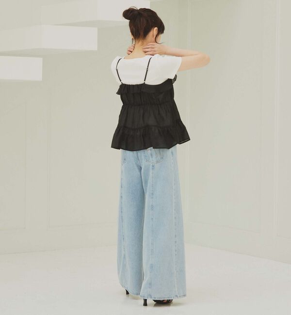 archives「ラッフルフリルキャミ&times;テレコＴｅｅＳＥＴ」|カーディガン|