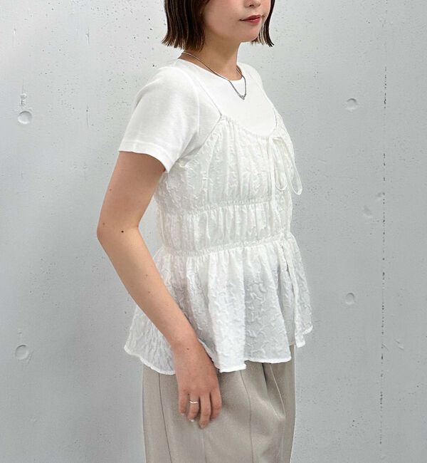 archives「エンボスシャーリングキャミ&times;テレコＴｅｅＳＥＴ」|カーディガン|