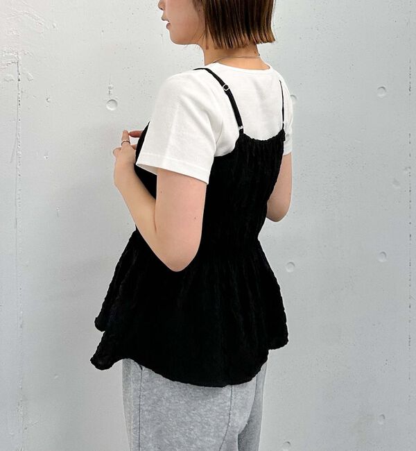 archives「エンボスシャーリングキャミ&times;テレコＴｅｅＳＥＴ」|カーディガン|