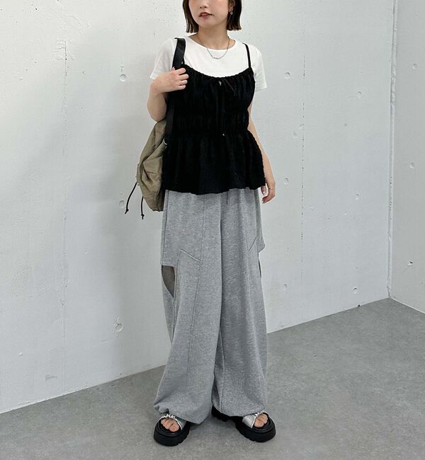 archives「エンボスシャーリングキャミ&times;テレコＴｅｅＳＥＴ」|カーディガン|