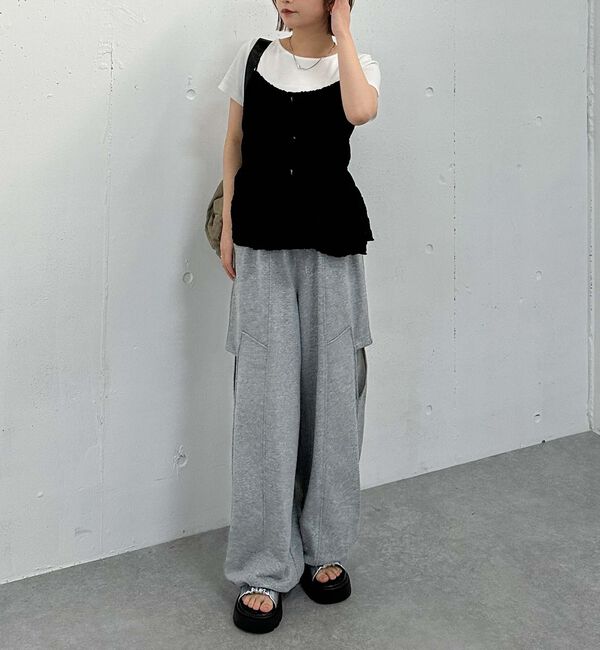 archives「エンボスシャーリングキャミ&times;テレコＴｅｅＳＥＴ」|カーディガン|