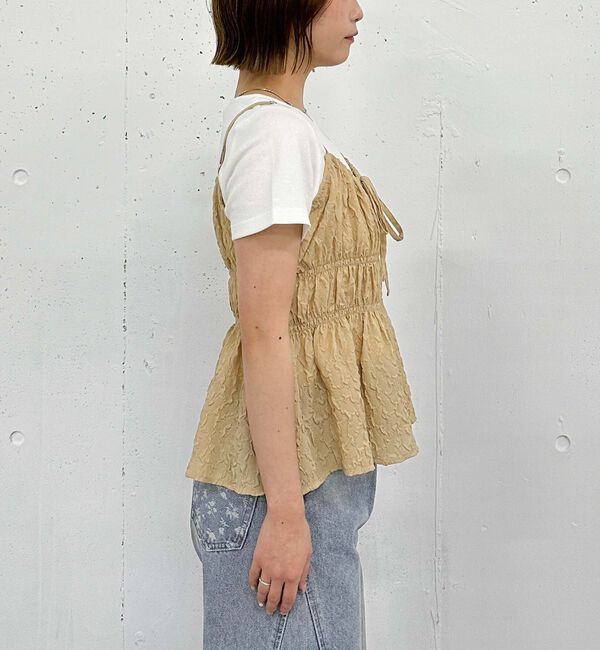 archives「エンボスシャーリングキャミ&times;テレコＴｅｅＳＥＴ」|カーディガン|