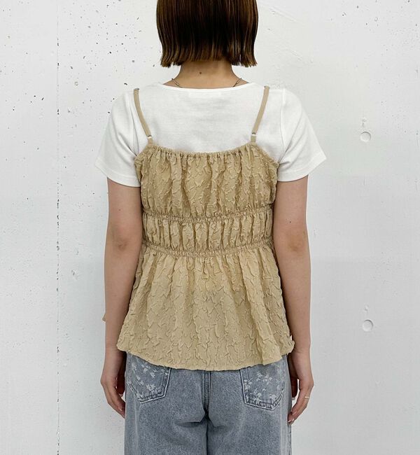 archives「エンボスシャーリングキャミ&times;テレコＴｅｅＳＥＴ」|カーディガン|