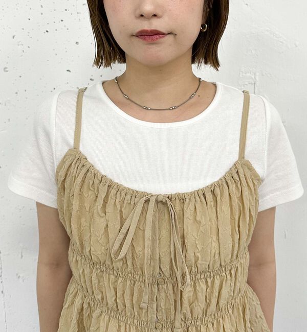 archives「エンボスシャーリングキャミ&times;テレコＴｅｅＳＥＴ」|カーディガン|