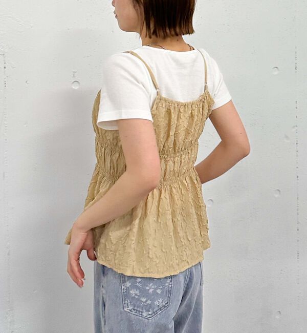 archives「エンボスシャーリングキャミ&times;テレコＴｅｅＳＥＴ」|カーディガン|