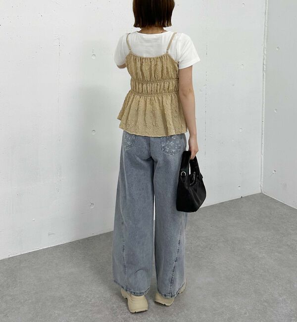 archives「エンボスシャーリングキャミ&times;テレコＴｅｅＳＥＴ」|カーディガン|