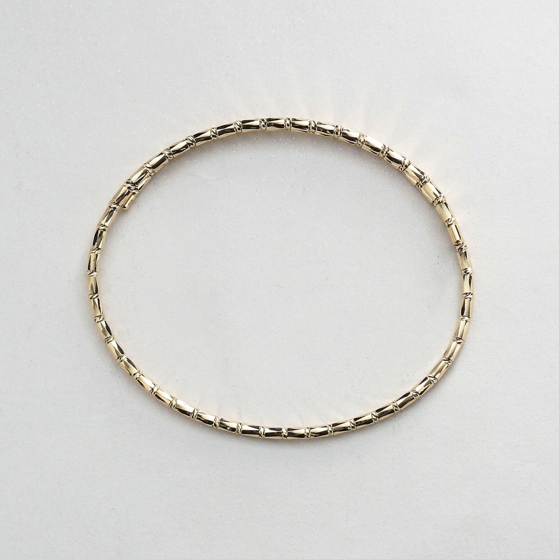 COCOSHNIK「K10カットビーズ マグネットバングル」|ブレスレット・バングル|