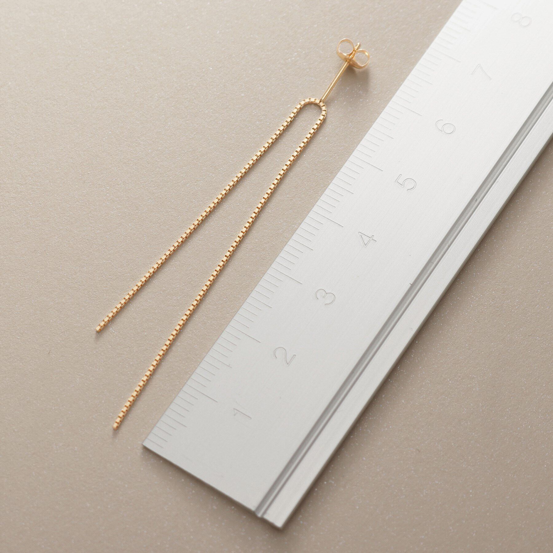 COCOSHNIK「K18ベネチアンチェーンターン ピアス」|ピアス|