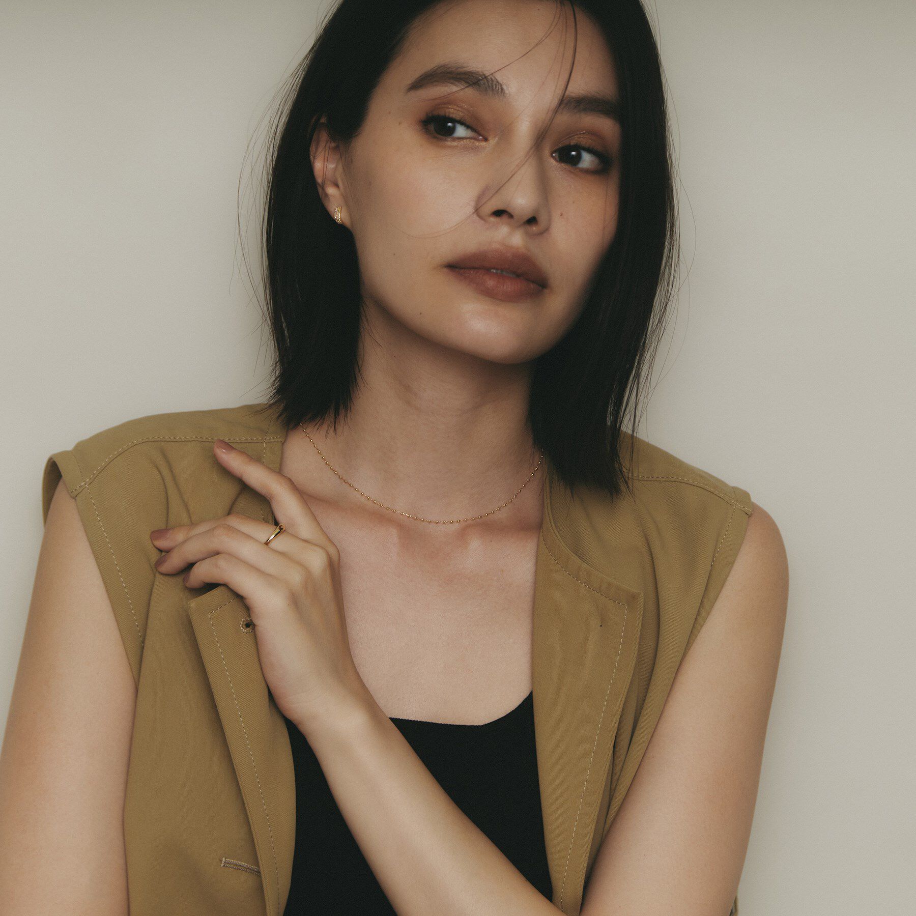 COCOSHNIK「K18キャビアビーズチェーン ネックレス」|ネックレス|