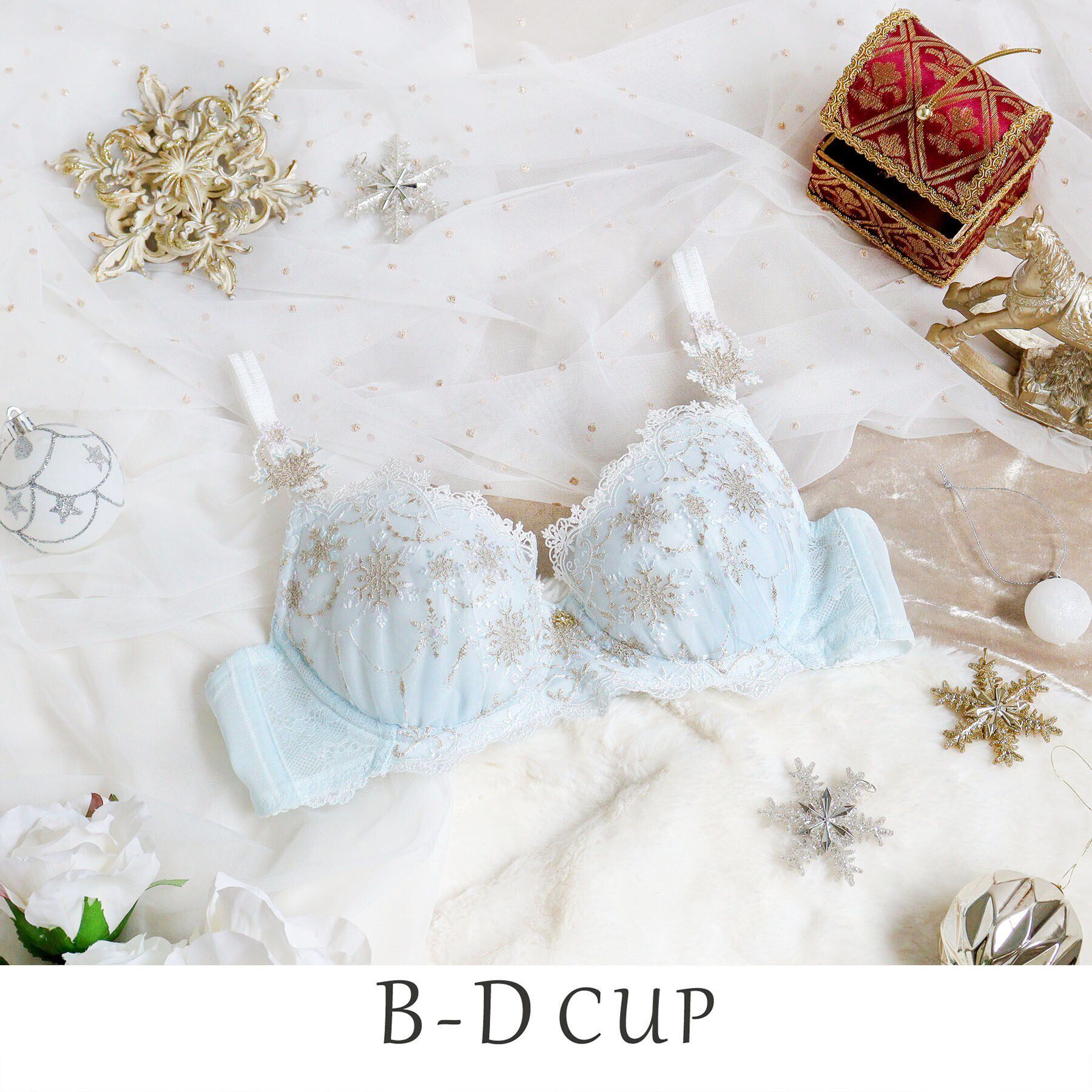 Risa Magli「グレッタ ブラジャー（B-D）＜サイドシェイプ＞」|インナー|サックスブルー(09