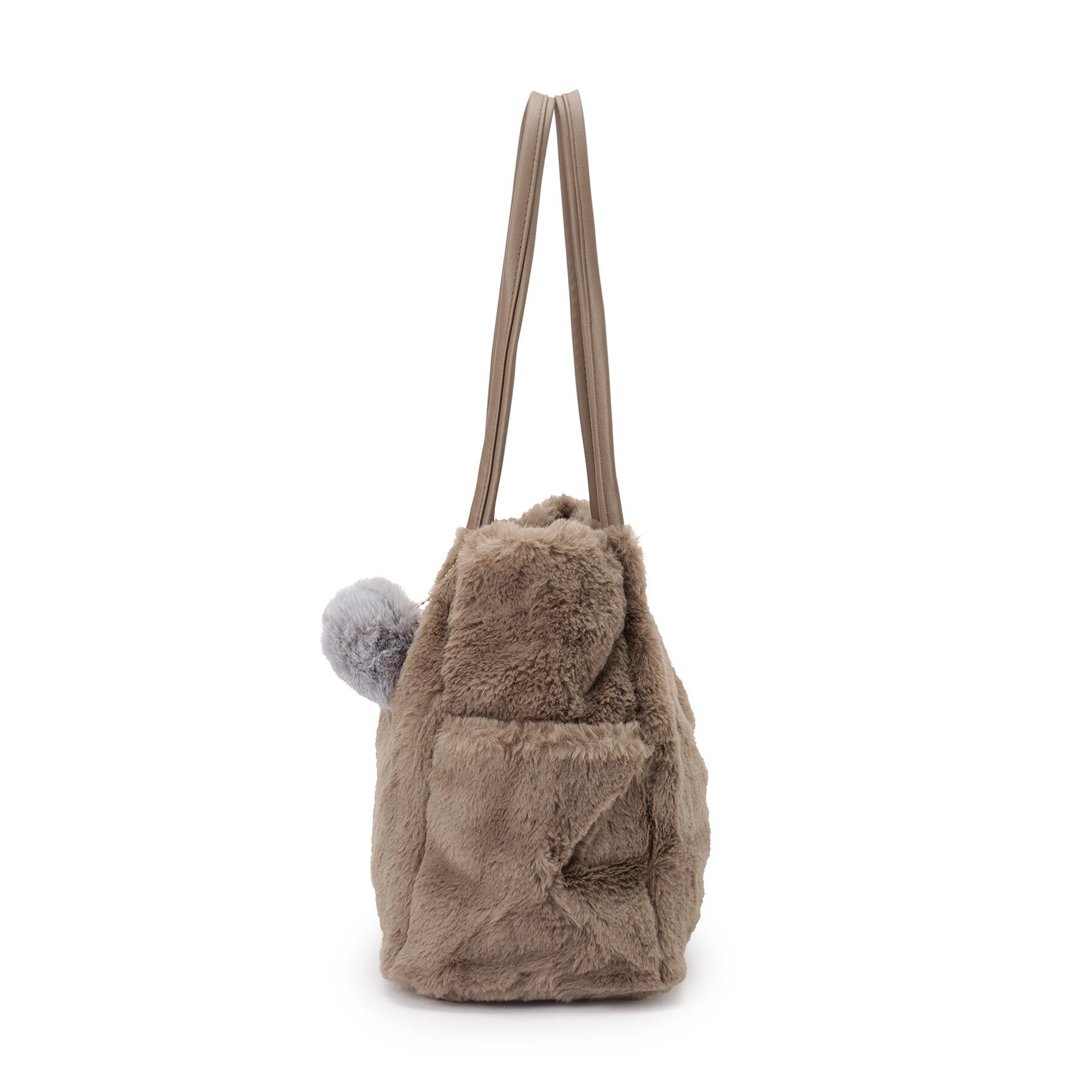 Ober Tashe「ポンポン付きタックトート」|トートバッグ|