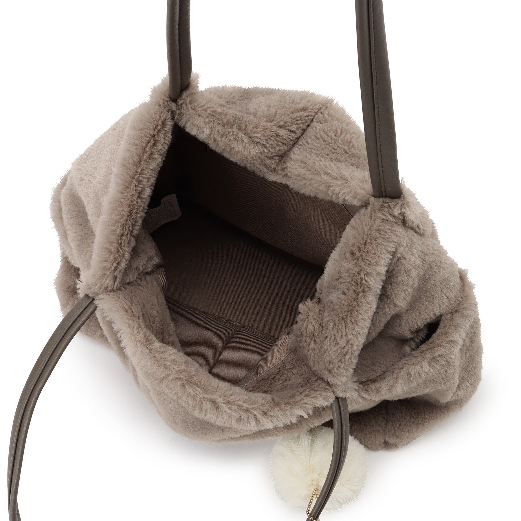 Ober Tashe「ポンポン付きタックトート」|トートバッグ|