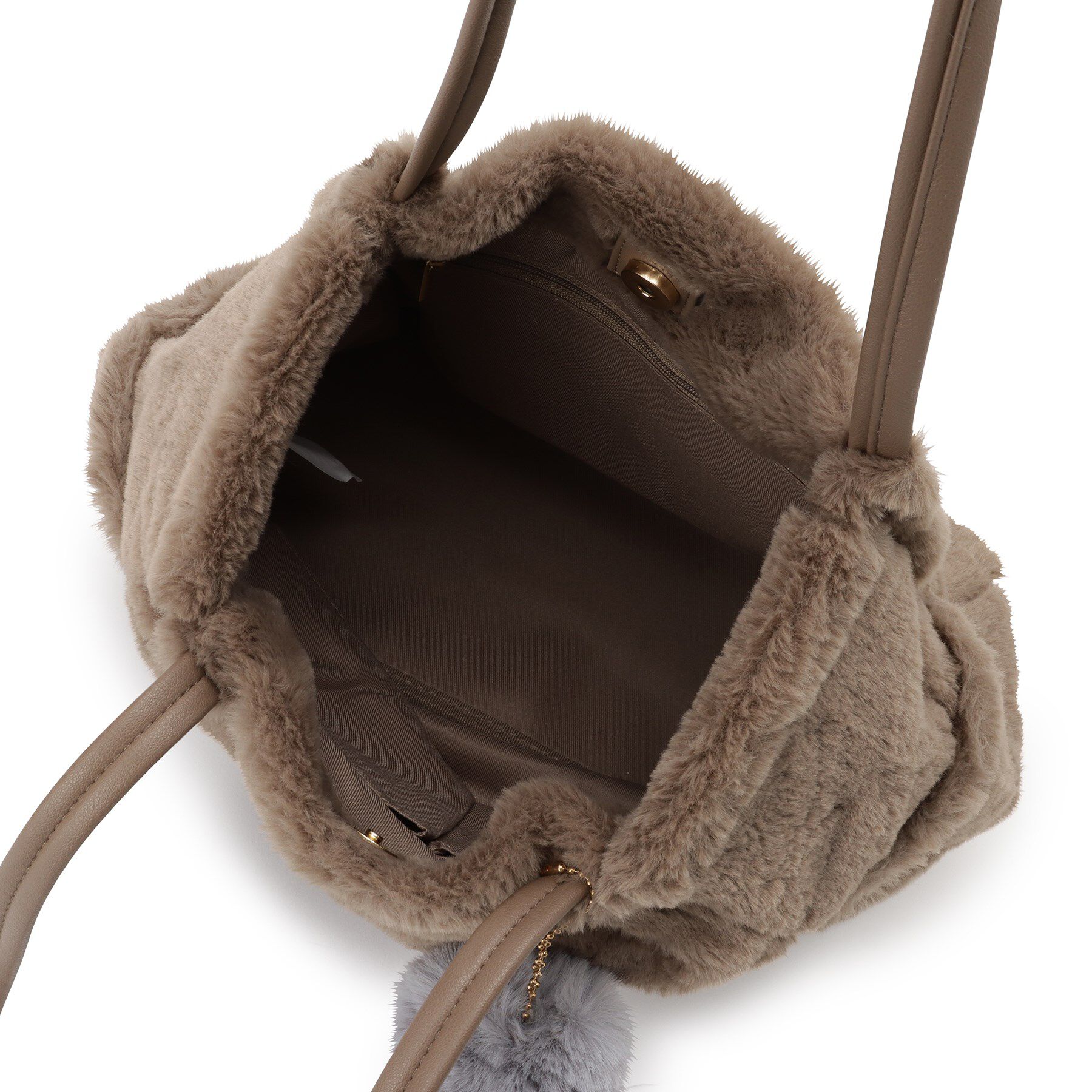 Ober Tashe「ポンポン付きタックトート」|トートバッグ|