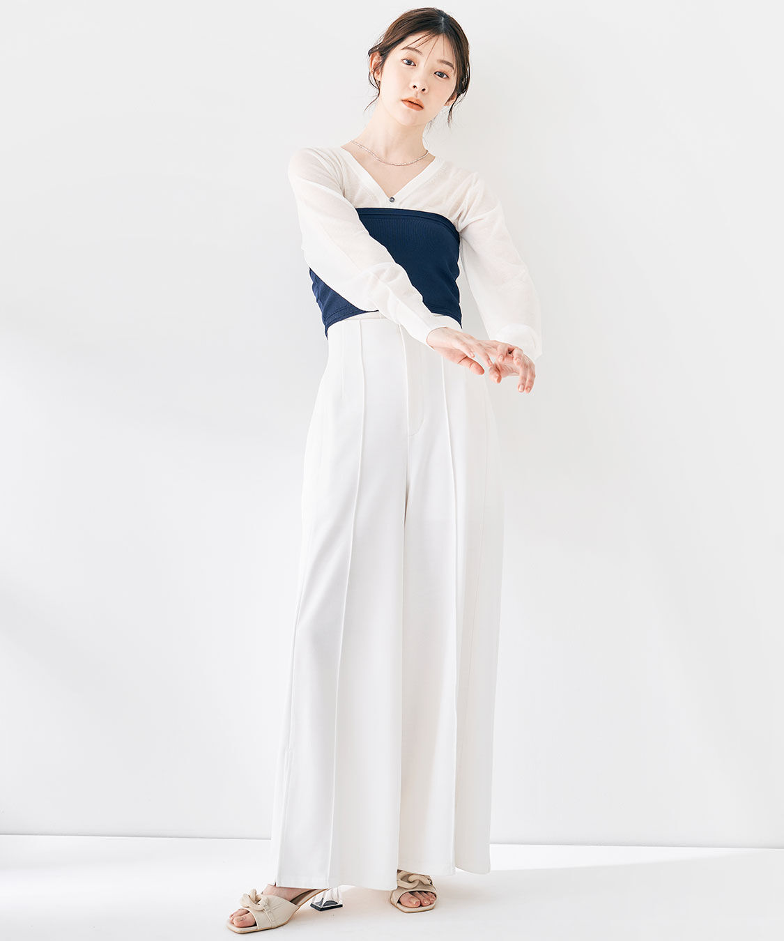 COCO DEAL「ハイウエストスリットカットパンツ」|その他|