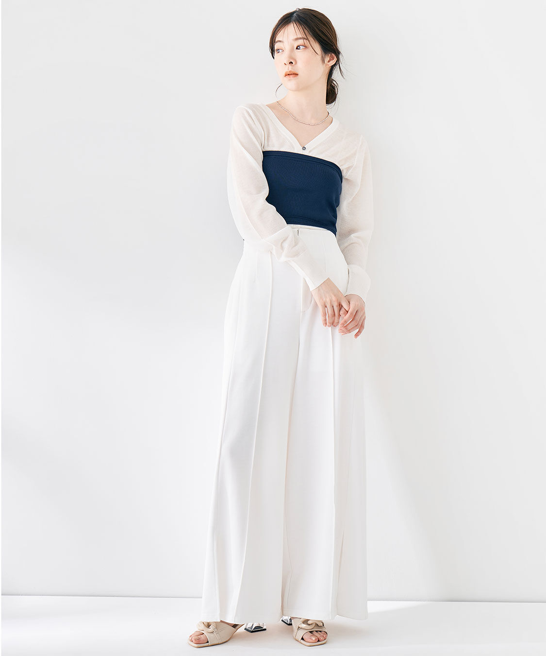 COCO DEAL「ハイウエストスリットカットパンツ」|その他|