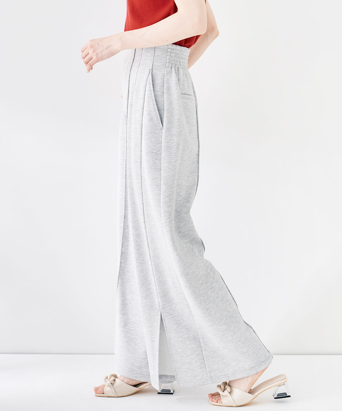 COCO DEAL「ハイウエストスリットカットパンツ」|その他|