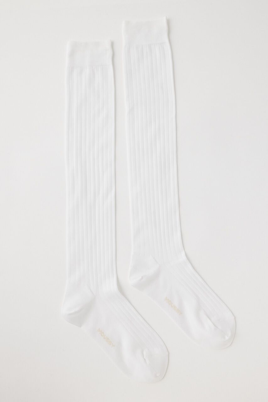 MOUSSY「RIB SHEER ソックス」|その他|WHT
