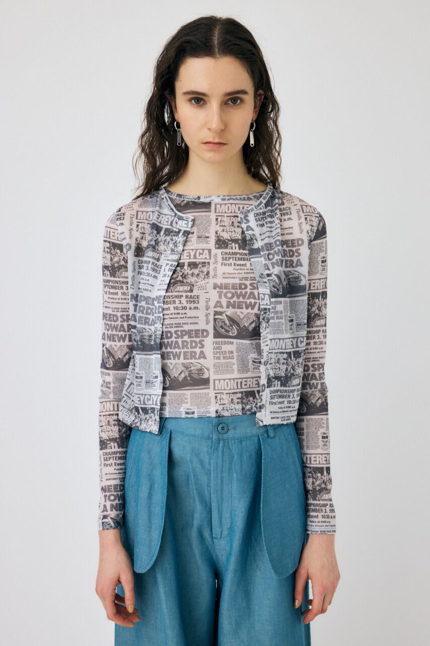 MOUSSY「ARTICLE PATTERN トップスセット」|Tシャツ・カットソー|BLK