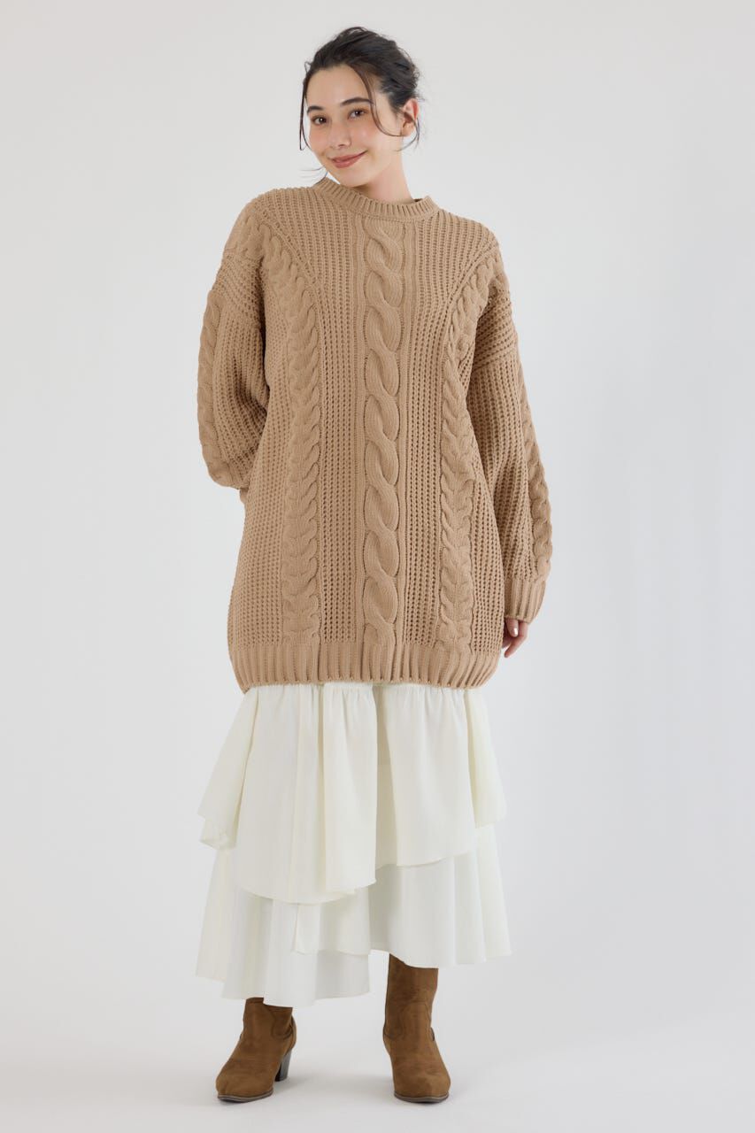 RODEO CROWNS「ケーブルモールニットワンピース」|ワンピース|