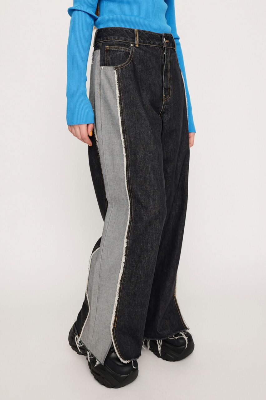 SLY「L／W INSIDE OUT WIDE STRAIGHT-E」|デニム|
