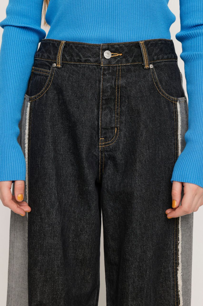 SLY「L／W INSIDE OUT WIDE STRAIGHT-E」|デニム|