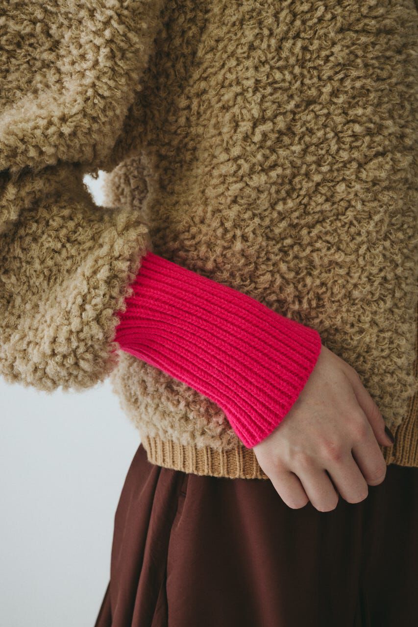 HeRIN.CYE「Loop yarn knit cardigan」|カーディガン|