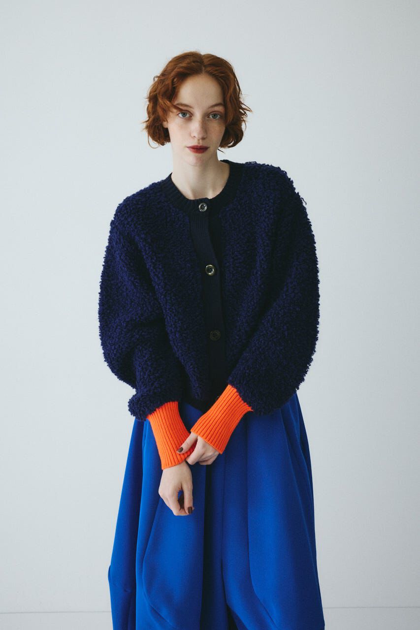 HeRIN.CYE「Loop yarn knit cardigan」|カーディガン|NVY