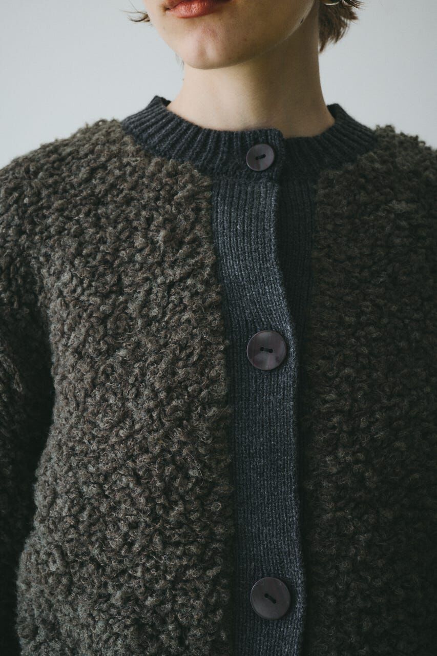 HeRIN.CYE「Loop yarn knit cardigan」|カーディガン|