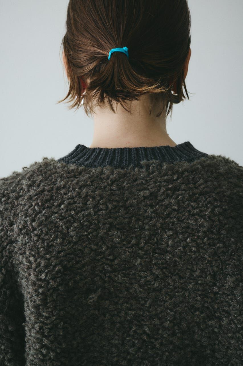 HeRIN.CYE「Loop yarn knit cardigan」|カーディガン|
