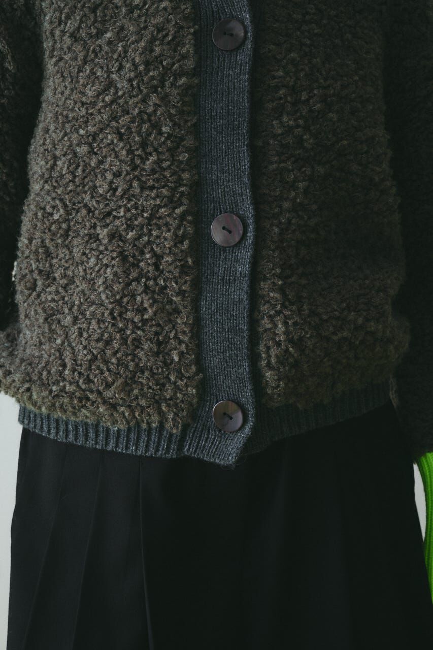 HeRIN.CYE「Loop yarn knit cardigan」|カーディガン|