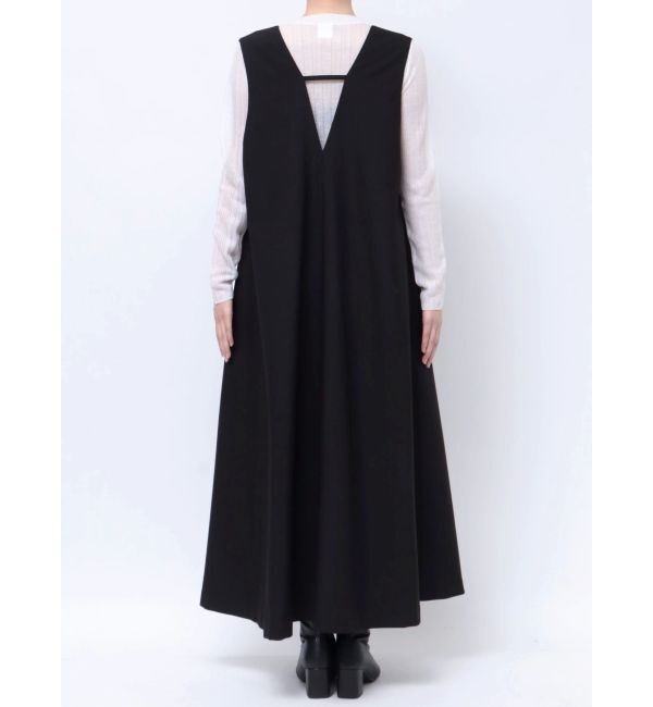 ELENDEEK「DEEP V NECK A-LINE OP」|ジャンパースカート|