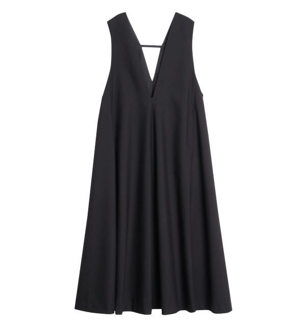 ELENDEEK「DEEP V NECK A-LINE OP」|ジャンパースカート|
