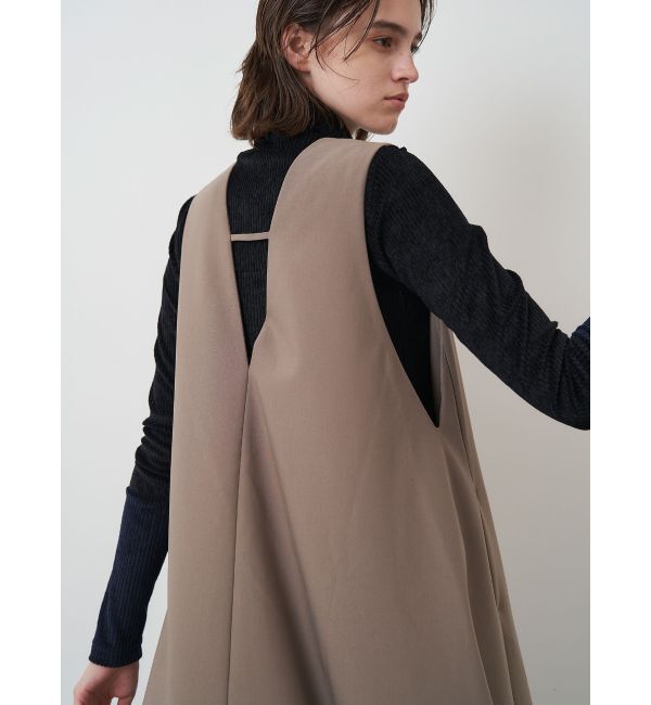 ELENDEEK「DEEP V NECK A-LINE OP」|ジャンパースカート|