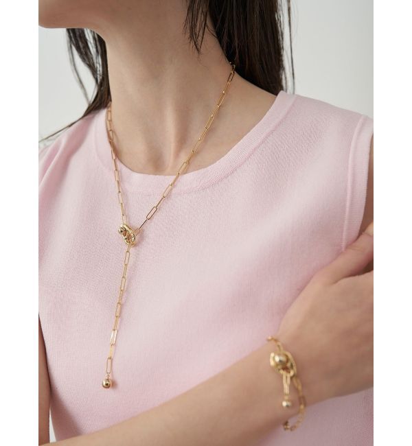 ELENDEEK「DESIGN MANTEL NECKLACE」|ネックレス|ゴールド