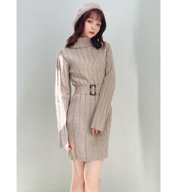 RESEXXY「ワイドリブニットワンピース」|ワンピース|