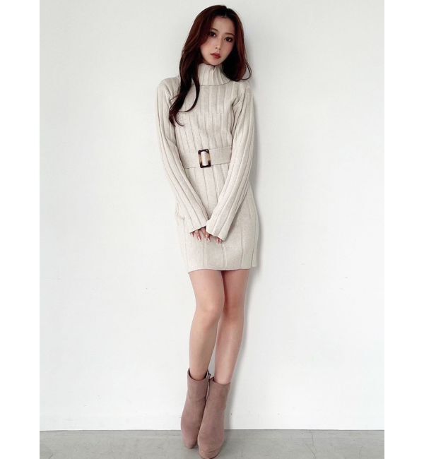 RESEXXY「ワイドリブニットワンピース」|ワンピース|