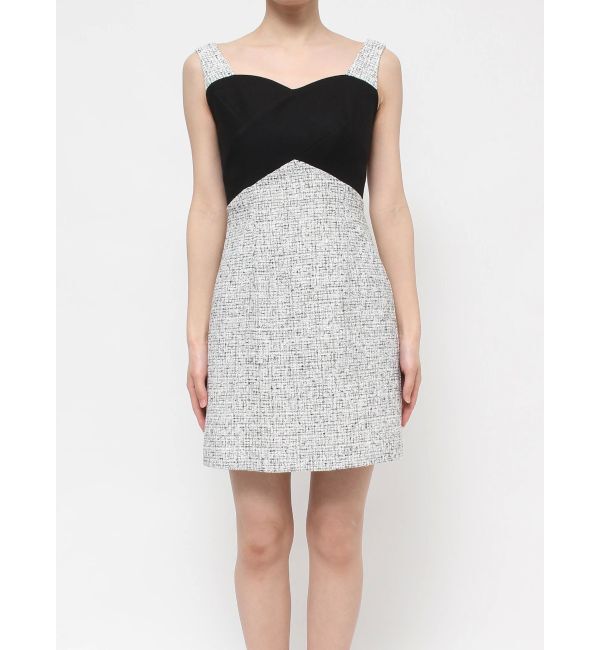 RESEXXY「フロントクロスツイードワンピース」|ワンピース|