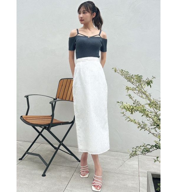 RESEXXY「ジャガードタイトスカート【セットアップ着用可能】」|スカート|